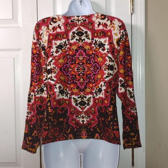 Ruby Rd fall light weight embellished petite  sweater  Sz M petite NWOT - Picture 4 of 6